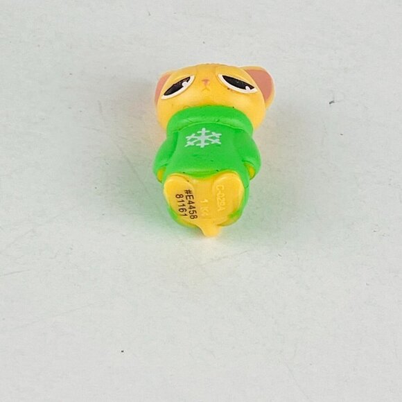 Lost Kitty Kitties Green In Green Cowl Neck Top Pink Ears Cute Pretend Play Toy - Picture 3 of 4